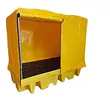 Covered Spill Pallet For 8 x 205ltr Drums BP8C