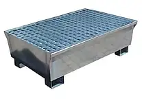 Galvanised Steel Spill Pallet For Two Drums GSP2D