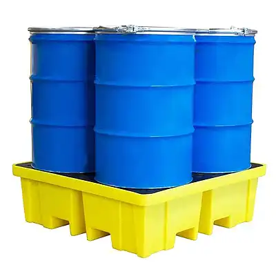 Spill Pallet With 4 way FLT access For 4 x 205ltr Drums BP4FW